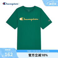 Champion冠軍情侶短袖新款美式潮牌t恤寬松休閑純棉上衣 綠色 XL