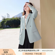 香影小西裝外套2025春秋新款米白氣質(zhì)休閑西服爆款職場輕熟風(fēng)女裝 藍(lán)色 M