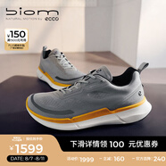 愛步（ECCO）BIOM 2.2跑步男鞋 運動鞋男透氣訓(xùn)練輕量暢跑明星同款 健步830754 鴿子灰/橙色83075456342 41 （尺碼偏大）