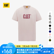 CAT卡特春新品男涼感設(shè)計(jì)反光logo印花短袖T恤輕戶外 灰粉 S