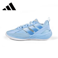 阿迪達斯 （adidas）男鞋戶(hù)外運動(dòng)籃球防滑休閑籃球鞋 粉白/透明色/白 40.5