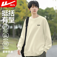 回力圓領(lǐng)衛(wèi)衣男印花長(zhǎng)袖t恤印花打底衫男春秋季休閑潮流外套男裝