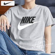 耐克（NIKE）短袖男士 25夏季新款運(yùn)動服裝跑步健身衣純色棉質(zhì)半袖圓領(lǐng)休閑T恤 AR5005-063/全棉親膚 XL 【180】體重150~170斤左右