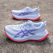 亞瑟士（ASICS）跑步鞋男鞋 25秋季新款SUPERBLAST 2輕質(zhì)透氣運動鞋緩震回彈跑鞋 藍色/紫色/旗艦新款/主推同款 43.5 【內(nèi)長275mm】