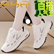 沙克蘭皮面小白鞋女2025春秋新款透氣休閑鞋女夏季網(wǎng)面透氣運(yùn)動(dòng)鞋防滑底 藍(lán)色【皮面加絨】 5099-1 36