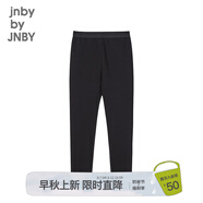 jnby by JNBY江南布衣童裝棉彈力毛圈布緊身長(zhǎng)款打底褲秋冬女童兒童1O8E12720 001/本黑 130cm