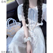 戀的連衣裙夏季法式2025新款學生少女小個子長裙女生衣服潮流夏天裙子 圖片色 均碼 (可備注碼數(shù))