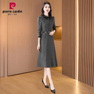 皮爾卡丹（pierre cardin）正式場(chǎng)合氣質(zhì)連衣裙女2025新款春春秋長(zhǎng)袖品牌媽媽 1-廣州十三行女裝連衣裙高品質(zhì)氣 3XL (適合126-135斤)