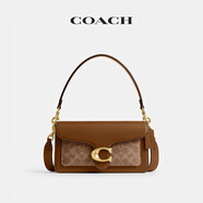 卡姿希（KAACECHY）COACH/COACH女士經(jīng)典標志TABBY 26號單肩包斜挎包黑色 B4/棕黃色棕色