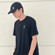 On Running?跑同款昂男士短袖25夏季新款運動(dòng)戶(hù)外健身圓領(lǐng)速干寬松基礎短袖 藍色 XL