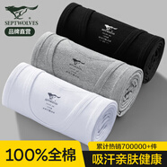 七匹狼背心男士純棉夏季打底健身運動跨欄吊帶無袖羅紋白色薄款汗衫男 細針3件裝(白色+黑色+灰色) L (推薦體重110-130斤)