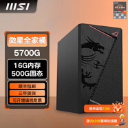 微星5600GT/5700G/8600G/8700G 游戲辦公核顯主機電腦臺式機組裝機臺式電腦主機DIY整機 配置二升級款5700G/16G/500G