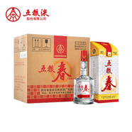五糧液股份 五糧春 濃香型四川宜賓白酒糧食酒 50度 500mL 6瓶 整箱裝（含禮袋）