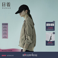 日著(zhù)（rizhuo）日著(zhù)原創(chuàng  )設計女裝2025秋新款城市輕戶(hù)外棒球服飛行員夾克短外套 卡其 L