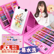 卡卡曼女孩玩具畫畫套裝繪畫7-14歲兒童禮物3-6-10歲生日禮物男孩15高檔 精美款208件繪畫套裝 男孩女孩六一61兒童節(jié)禮物