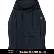 哈吉斯（HAZZYS）休閑素色短款連帽夾克外套女款 藏青色 S 160/84A 38