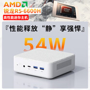 AMDR5-6600H迷你主機(jī)高性能游戲小主機(jī)USB4功能diy準(zhǔn) R5-6600H+外置顯卡( RX 7600M X DDR5 32G/M.2 512G  WIFI 6