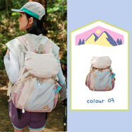 LOLA DESIGN【七夕禮物】可愛(ài)戶(hù)外背包旅行雙肩子母包大容量登山旅游輕便書(shū)包 霞光紫(大包+小包）子母包設計