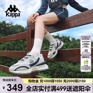 卡帕（Kappa）背靠背復古跑鞋2024新款情侶款潮流跑鞋厚底休閑運動(dòng)鞋K0EX5MM20
