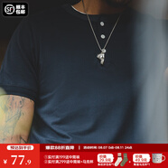 馬登工裝美式肌肉cleanfit重磅亨利衫純棉老錢風(fēng)阿美咔嘰短袖T恤男夏 藏青色 XL （180/100A）