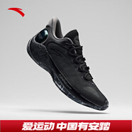 安踏（ANTA）速戰(zhàn)6丨PG7科技籃球鞋穩(wěn)定支撐防滑耐磨運(yùn)動(dòng)鞋112511601 黑/火山灰-1 41