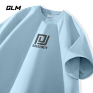 GLM純棉t恤男夏季親膚舒適圓領(lǐng)打底衫寬松大碼透氣百搭運動(dòng)休閑上衣