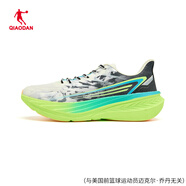 喬丹（QIAODAN）喬丹跑步鞋男2025夏季網(wǎng)面透氣巭light緩震運(yùn)動(dòng)鞋男QDB023252209 樺白色/黑色 40