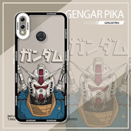 小寸心榮耀8X手機殼榮耀8XMax天使眼榮耀90全包軟硅膠防摔保護套新款鏡頭 榮耀8X【TS056元祖高達】