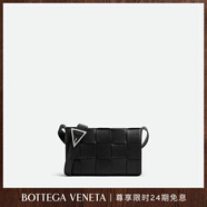 BOTTEGA VENETA[禮物]葆蝶家男士CASSETTE斜挎包bv男包 黑色 均碼