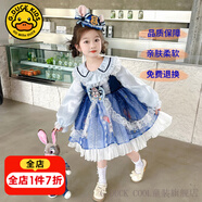 G.DUCKKIDS童裝洛麗塔公主裙女童連衣裙夏季朱迪兒童裙子兔子警官生日蓬蓬裙 25027連衣裙【春秋裝】 150 尺碼11~12歲【140-150cm】