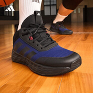 adidas OWNTHEGAME 2.0低幫團隊款實戰(zhàn)運動籃球鞋男子阿迪達斯 黑/藍   45