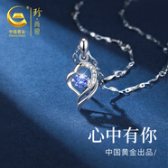 珍·尚銀足銀項(xiàng)鏈女七夕情人節(jié)生日禮物女生2025新款小眾高級輕奢送女朋友 【升級款】心中有你