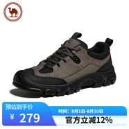 駱駝牌 運(yùn)動鞋男休閑戶外徒步登山鞋抓地厚底減震 P14A379617 深灰 43 