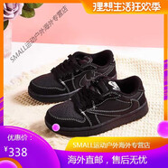 耐克（NIKE）NikeJordan AJ1兒童鞋男女童低幫籃球鞋時(shí)尚休閑運(yùn)動板鞋 AirJordan純黑低幫 29 碼 鞋內(nèi)長18.7cm