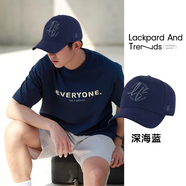 LACKPARD帽子男棒球帽春夏男女士硬頂鴨舌帽防曬太陽(yáng)四季戶外男帽遮陽(yáng)帽 深海藍(lán) 均碼 56-59cm