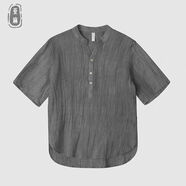 胖東來(lái)【央媽推薦】DL高端純亞麻短袖T恤男士夏季中國(guó)風(fēng)寬松套裝棉麻紐 灰色_【棉麻】 5XL _175-195斤