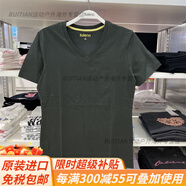 班尼路（Baleno）短袖t恤男夏季新款純色青年v領(lǐng)t恤純打底衫潮官方旗艦 56G深墨綠 S