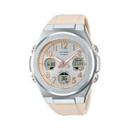 卡西歐（CASIO）女表 BABY-G G-MS系列太陽(yáng)能六局電波時(shí)尚運(yùn)動(dòng)防水防震女士手表 MSG-W610FE-4AJF