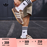 adidas「T頭鞋」STADT經(jīng)典時尚薄底運動板鞋男女阿迪達斯三葉草   巖層深土地棕/漢玉白/魔力淺褐(女生買小半碼)   42