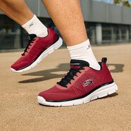 斯凱奇【百搭舒適】季男鞋運動(dòng)鞋休閑運動(dòng)鞋時(shí)尚潮流綁帶低幫 紅色/黑色/RDBK 41