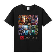 緣笛刀塔2衣服 Agitation新款短袖T恤 dota2 刀塔海報版T恤 DOTA全英 黑1 M