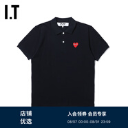 PLAY COMME DES GARCONSCDG IT 川久保玲2024秋男polo衫愛心刺繡 002/藏藍色 M