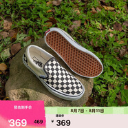 VANS范斯官方 經(jīng)典款Slip-On經(jīng)典一腳蹬鞋帆布鞋 黑白棋盤(pán)格  37 