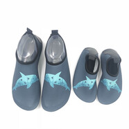 希途citoor沙灘潛水鞋涉水鞋防滑防扎傷男女兒童赤足貼膚親子游泳鞋 灰色海豚 40 （平時(shí)穿38-39碼）