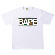 A BATHING APE男式迷彩印花T恤休閑百搭基礎(chǔ)款短袖 white / green 均碼 |L