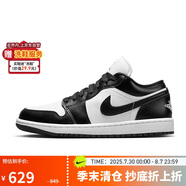 耐克NIKE休閑鞋女熊貓AJ 1喬丹JORDAN 1低幫運動(dòng)鞋DC0774-101黑白36.5