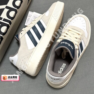 阿迪達(dá)斯 （adidas）官方艦店男鞋板鞋 新款潮流穿搭運(yùn)動(dòng)鞋子休閑防滑耐磨時(shí)尚板鞋 白藍(lán)棕/經(jīng)典款/店長推薦 41
