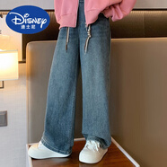 迪士尼（Disney）女童外套春秋款2024新款衛衣初中生秋裝女連帽上衣秋季大童女裝 牛仔褲 160cm