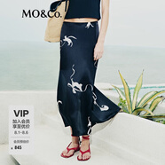 MO&Co.半身裙夏新品小貓印花中長款微A側(cè)開叉?zhèn)壤?
                                         title=