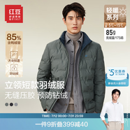 紅豆羽絨服男短款輕商務(wù)立領(lǐng)85%鴨絨輕盈防風(fēng)防鉆絨保暖外套 G4微翠綠 XL 【180/100B】